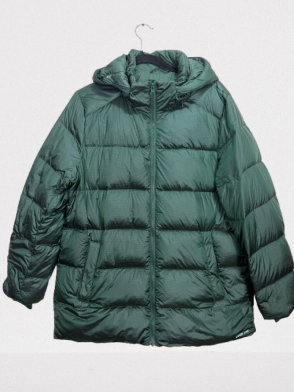 Lands' End NWOT Women's 80% Down Puffer Jacket Size L in Green